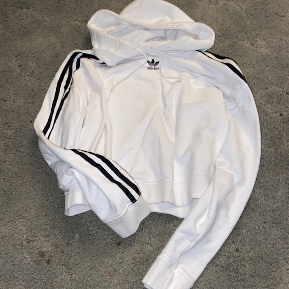 White adidas hoodie